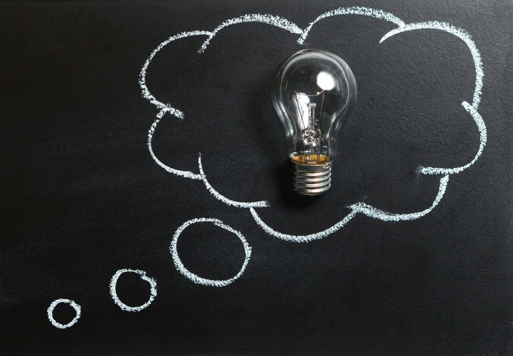 A Chalkboard to represent using Chalk as a Guerrilla Marketing technique