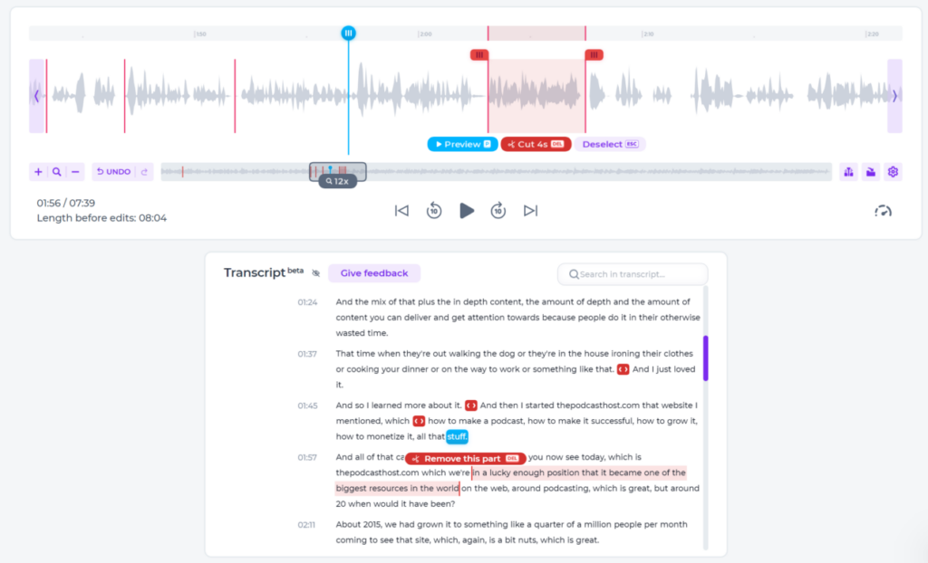 The essential edits: top-and-tail, mistakes, and audio cleanup